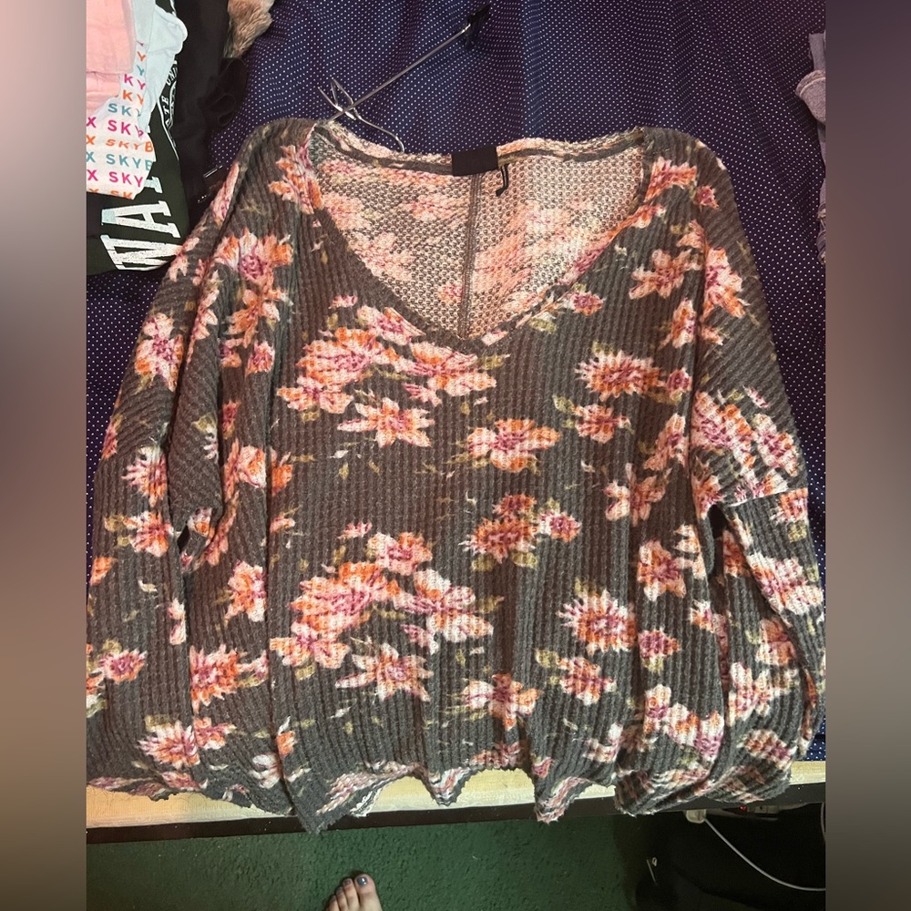 Out from Under floral top from Urban Outfitters